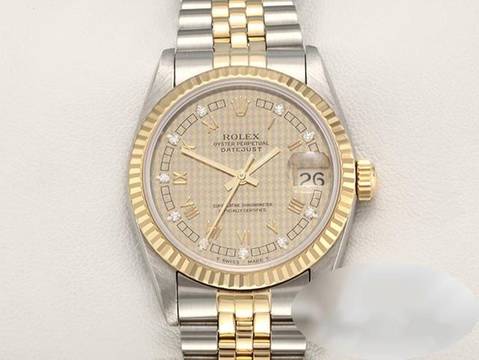  Rolex Datejust 31 31mm Stahl Gelbgold 750 Diamanten Automatik Stainless Steel 18kt Yellow Gold Jubilé-band Chronometer Oyster 