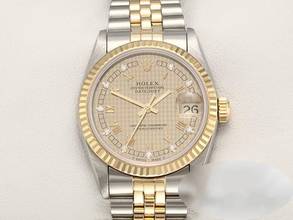 Thumbnail von Rolex Datejust 31 31mm Stahl Gelbgold 750 Diamanten Automatik Stainless Steel 18kt Yellow Gold Jubilé-band Chronometer Oyster