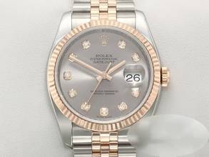  Rolex Datejust 36 36mm 116231 2008 Stahl Rosegold 750 Diamanten Automatik Stainless Steel 18kt Rose Gold Jubilé-band Chronometer Oyster 