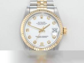  Rolex Datejust 31 31mm 78273 2000 Stahl Gelbgold 750 Diamanten Automatik Stainless Steel 18kt Yellow Gold Jubilé-band Chronometer Oyster White Dial 