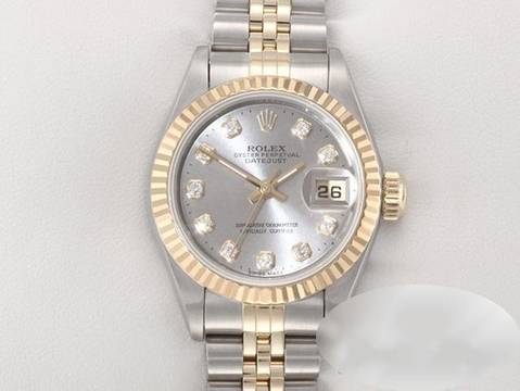 Rolex Lady-Datejust Edelstahl Gelbgold 750 1999 Lc100 Diamanten Automatik Gold Stahl Stainless Steel 18kt Yellow Gold Jubilé-band Chronometer Oyster