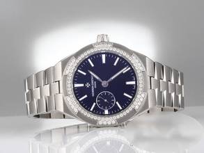Thumbnail von Vacheron Constantin Overseas 37mm 2305v 2022 Edelstahl Diamanten Steel Blue Dial