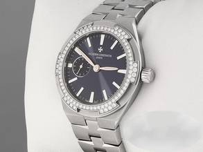 Thumbnail von Vacheron Constantin Overseas 37mm 2305v 2022 Edelstahl Diamanten Steel Blue Dial