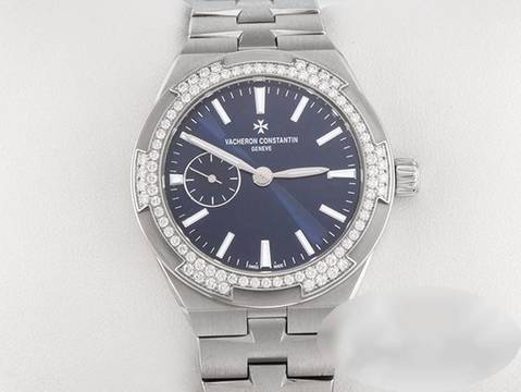 Vacheron Constantin Overseas 37mm 2305v 2022 Edelstahl Diamanten Steel Blue Dial