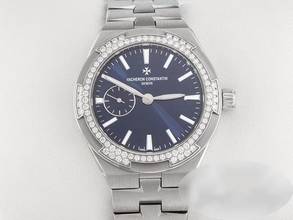 Thumbnail von Vacheron Constantin Overseas 37mm 2305v 2022 Edelstahl Diamanten Steel Blue Dial