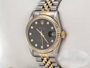 Thumbnail von Rolex Datejust 31 Medium Stahl Gelbgold 750 Diamanten Automatik Gold Stahl Stainless Steel 18kt Yellow Gold Jubilé-band Chronometer Oyster Black Dial