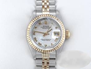 Thumbnail von Rolex Lady-Datejust Edelstahl Gelbgold 750 Perlmutt Automatik Gold Stahl Damen Stainless Steel 18kt Yellow Gold Jubilé-band Chronometer Oyster
