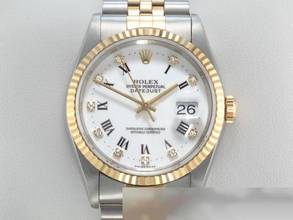 Thumbnail von Rolex Datejust 36 36mm 16233 Stahl Gelbgold 750 2000 Diamanten Automatik Stainless Steel 18kt Yellow Gold Jubilé-band Chronometer Oyster White Dial