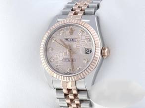 Thumbnail von Rolex Datejust 31 31mm 178271 2017 Edelstahl Rosegold 750 Diamanten Stainless Steel 18kt Rose Gold Jubilé-band Chronometer Oyster