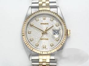 Thumbnail von Rolex Datejust 36 36mm 16233 1999 Lc100 Diamanten Stahl Gelbgold 750 Automatik Stainless Steel 18kt Yellow Gold Jubilé-band Chronometer Oyster