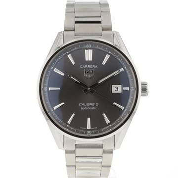 TAG Heuer Carrera Calibre 5 Automatic Grey Dial NEW 2026