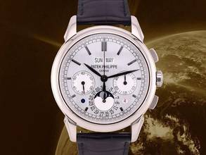 Thumbnail von Patek Philippe Perpetual Calendar Chronograph Grand Complications 5270g-001 Perpetual Calendar Chronograph Grand White Gold Like New Full Set