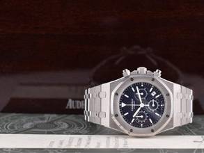 Thumbnail von Audemars Piguet Royal Oak Chronograph 26300st Blau Chronograph 39mm - Wie neu 2010 Ita