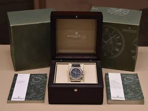 Thumbnail von Audemars Piguet Royal Oak Chronograph 26300st Blau Chronograph 39mm - Wie neu 2010 Ita