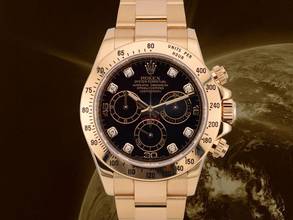 Thumbnail von Rolex Daytona Cosmograph Daytona Black Diamond Dial Like New Full Set 2015 Ita