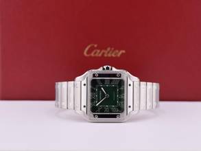 Thumbnail von Cartier Santos Medium Grün Zifferblatt Wssa0061 Neu 2026