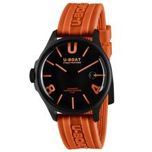 Thumbnail von U-Boat Darkmoon 44mm OR.IPB 9538 Case black PVD Super-Luminova orange Kautschukarmband orange Full Set neu