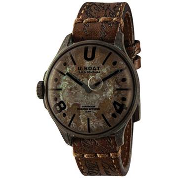 U-Boat Herrenuhr Darkmoon Unico 9600/A Bronze PVD Beschichtung 46,5 mm Lederarmband gealtert und geprägt Full Set neu