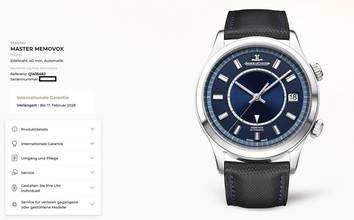 Thumbnail von Jaeger-LeCoultre Master Memovox Q141848J Limited Edition 350pcs Blue Dial
