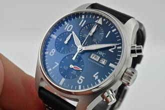 Thumbnail von IWC Fliegeruhr Chronograph Fliegerchronograph Pilots Chronograph IW388101 Blue Dial