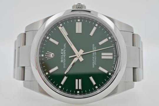 Rolex Oyster Perpetual 41 Automatik 124300 Green Grün Verde