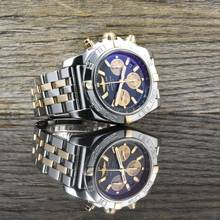 Thumbnail von Breitling Chronomat 44 Stahl / Roségold - Black Dial - Full Set - Automatik