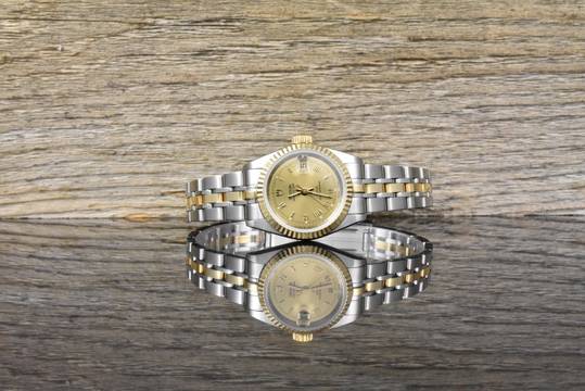 Tudor Prince Date Princess Date 92413 - Roman Dial - Automatic - Stahl Gold