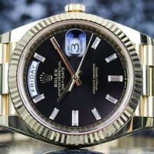 Thumbnail von Rolex Day-Date 40 Yellowgold Black Baguette 228238 - Fullset 2020