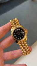 Thumbnail von Rolex Day-Date 40 Yellowgold Black Baguette 228238 - Fullset 2020