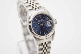 Thumbnail von Rolex Lady-Datejust mit blauem Zifferblatt