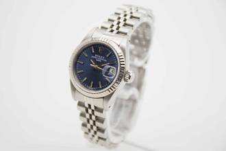 Thumbnail von Rolex Lady-Datejust mit blauem Zifferblatt
