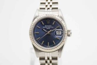 Thumbnail von Rolex Lady-Datejust mit blauem Zifferblatt