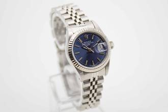Thumbnail von Rolex Lady-Datejust mit blauem Zifferblatt