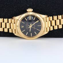 Thumbnail von Rolex Lady-Datejust REF.6917//FULL SET//1979//BLACK DIAL//VOLLGOLD//#809