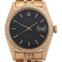 Thumbnail von Rolex Datejust 36 Black Dial Roségold Ref.1607