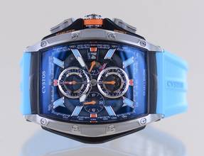 Thumbnail von Cvstos Challenge III Chrono-S Orange Blue GT Power Reserve Gulf rar B+P