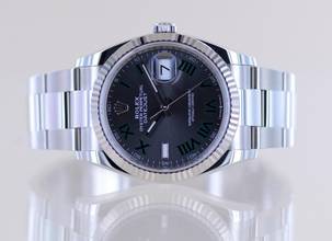 Thumbnail von Rolex Datejust 36 126234 wimbledon roman dial Oysterband Stahl Weißgold ungetragen