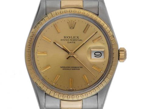  Rolex Oyster Perpetual Date Ref.1500 1982 Box&Beschreibung sehr gut Vintage Oyster Perpetual Date open 6/9 Oyster Armband 