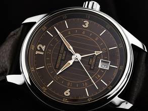Thumbnail von Frederique Constant Runabout Classics Runabout GMT Ref.FC-350RBR5B6 Full Set Neu Classics Runabout GMT Leder Faltschließe Limitiert