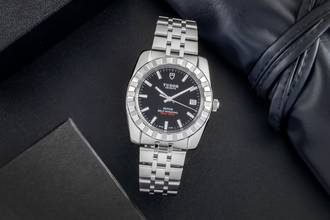 Thumbnail von Tudor Classic Date Black Dial Edelstahl Automatik Herrenuhr Ref. 21010 J-Serie