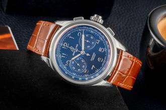 Thumbnail von Breitling Duograph Premier B15 Duograph 42 Handaufzug Ref. AB1510171C1P1 B&P