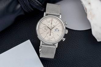 Thumbnail von IWC Portofino Chronograph Stahl Automatik Herrenuhr Ref. IW391005 Papiere 2015