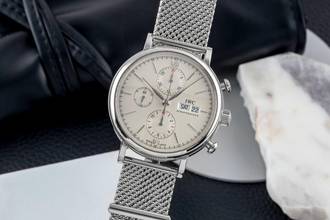 Thumbnail von IWC Portofino Chronograph Stahl Automatik Herrenuhr Ref. IW391005 Papiere 2015