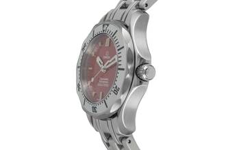 Thumbnail von Omega Seamaster Professional 300M Red Dial Stahl Quarz Ref. 2582.61.00