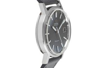 Thumbnail von Omega Genève Grey Dial Stahl Automatik Herrenuhr ST168.0098 166.098 Vintage