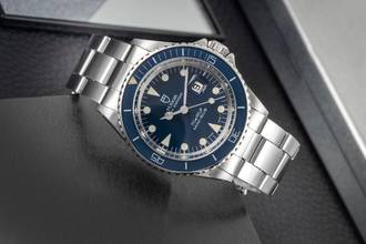 Thumbnail von Tudor Mini-Sub 660ft Blue Dial Stahl Automatik Medium Size Rolex Case Ref. 94400
