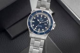 Thumbnail von Tudor Mini-Sub 660ft Blue Dial Stahl Automatik Medium Size Rolex Case Ref. 94400
