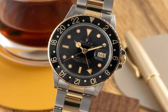 Thumbnail von Rolex GMT-Master Stahl / Gold Automatik Herrenuhr Oyster Perpetual Ref. 16753