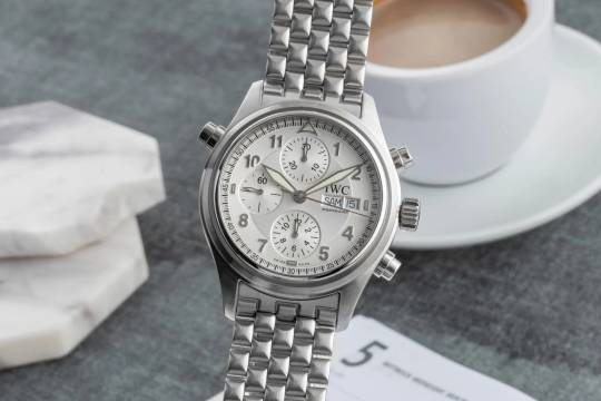 IWC Fliegeruhr Doppelchronograph Flieger Doppelchronograph Edelstahl Automatik Rattrapante Ref. IW371301 Box