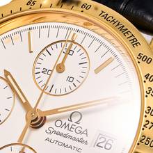 Thumbnail von Omega Speedmaster Chrono Date 39 Yellowgold – 1750043 – like NEW – approx. 1999